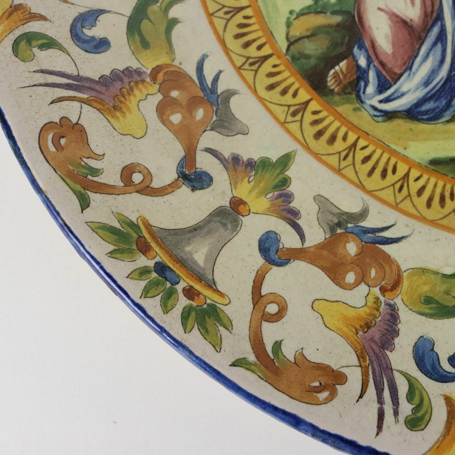 Parade Plate Ceramic Neo Renaissance Italy XX Century photo 784.8