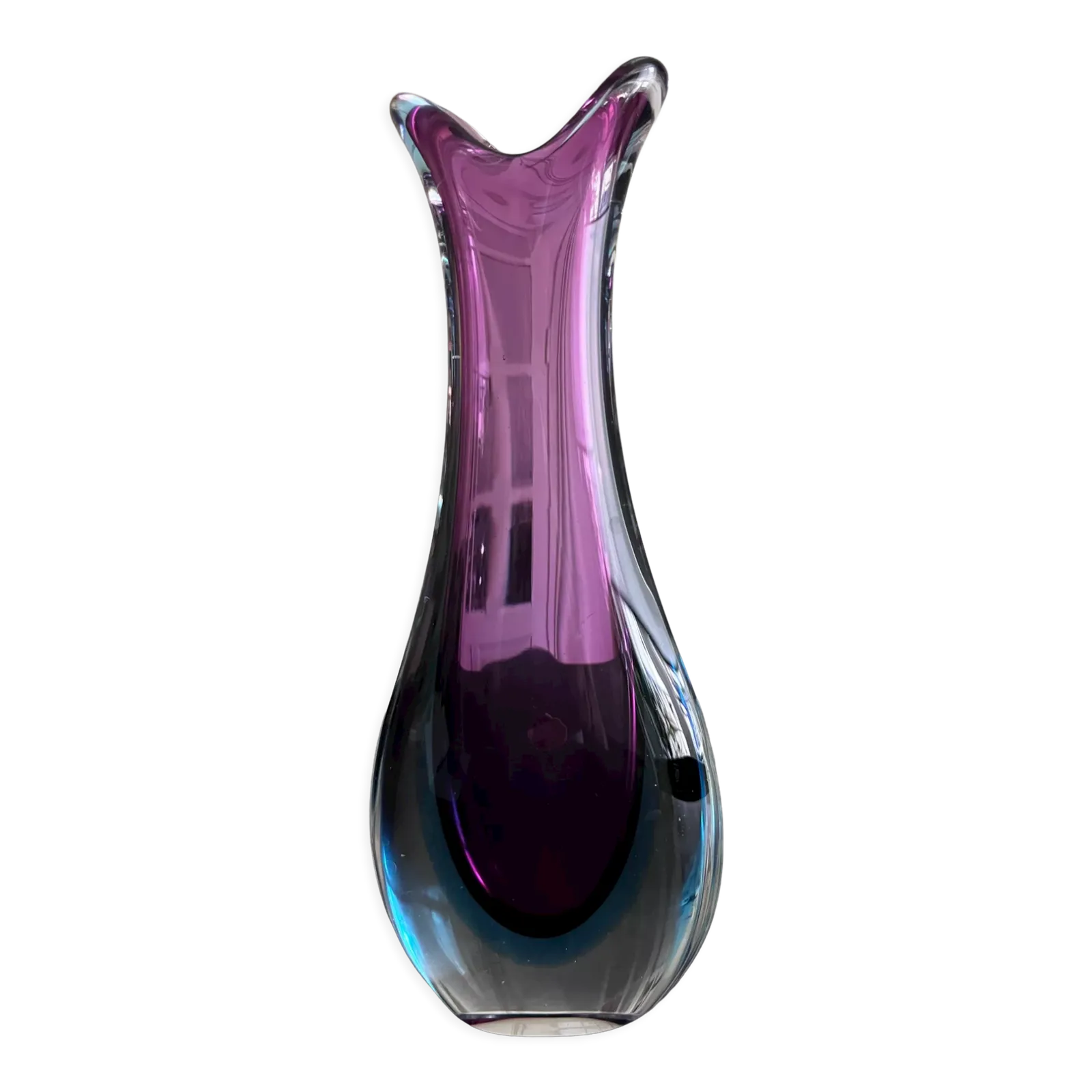 Sommerso Vase In Murano Glass, 1900s