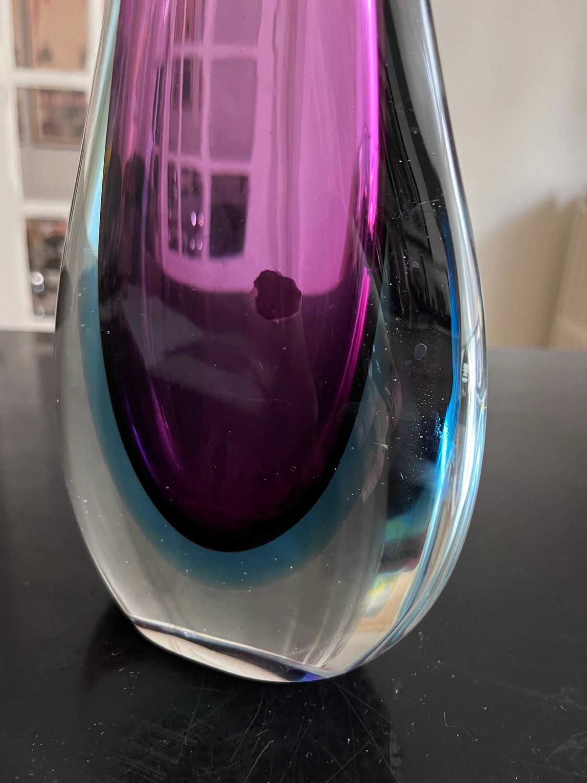Sommerso Vase In Murano Glass, 1900s photo Home Decor