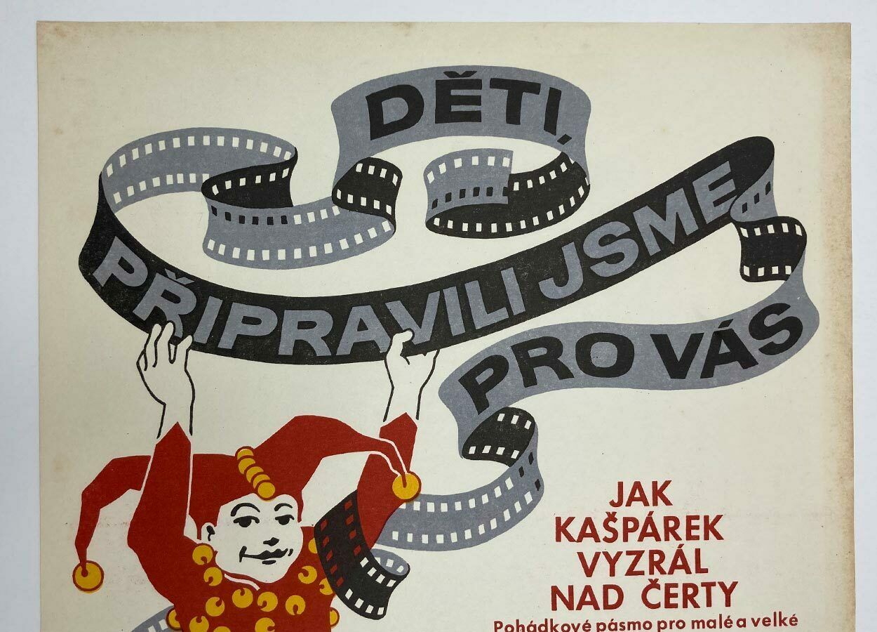 Original Film Poster, How A Little Jester Matured Over The Devils, Alexej Jaroš, 1973, Genuine Czech Vintage Print photo furniture