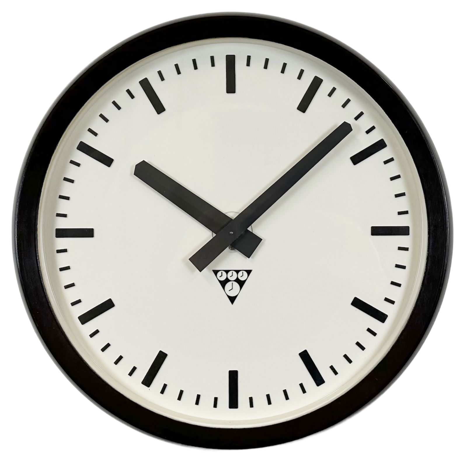 Industrial Bakelite Factory Wall Clock From Pragotron, 1970s  6x