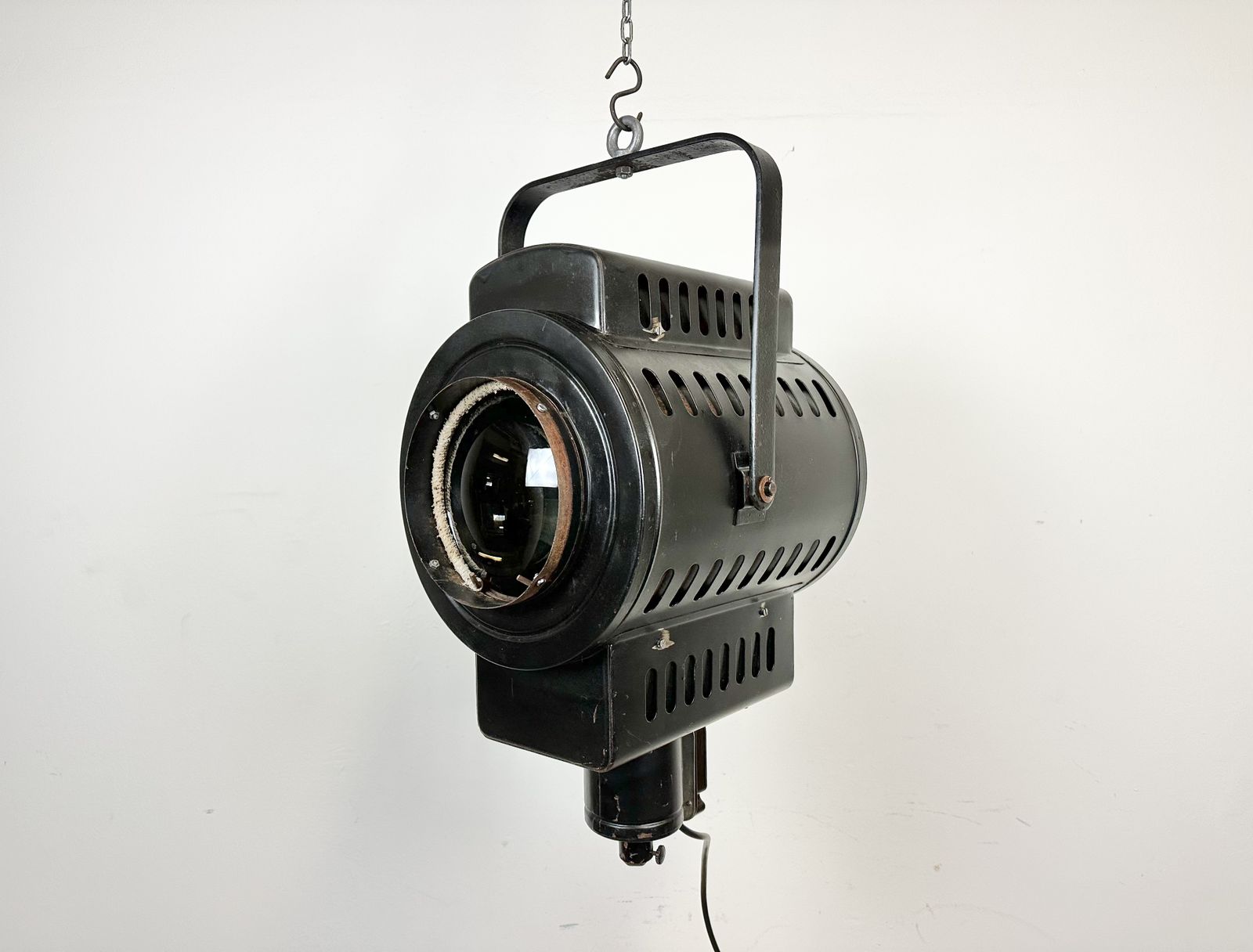 Vintage Black Theatre Spotlight, 1960s photo for sale