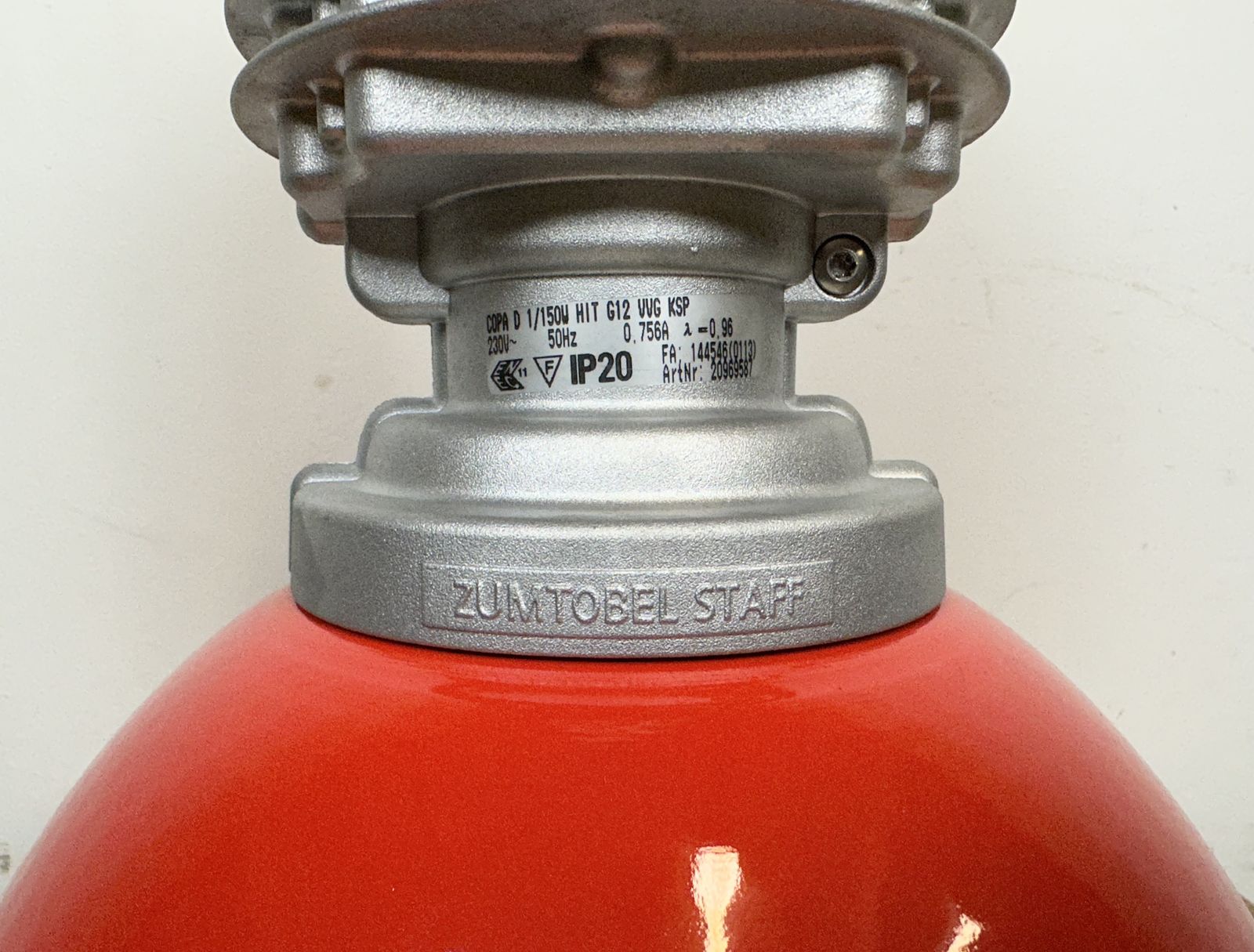photo buy Industrial Pendant Lamp By Charles Keller For Zumtobel, 1990s, 25x