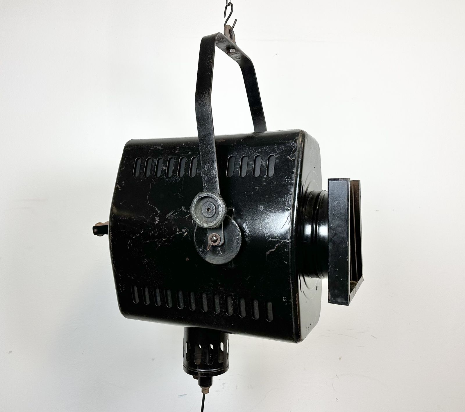 369.0 Vintage Black Theatre Spotlight, 1950s photo