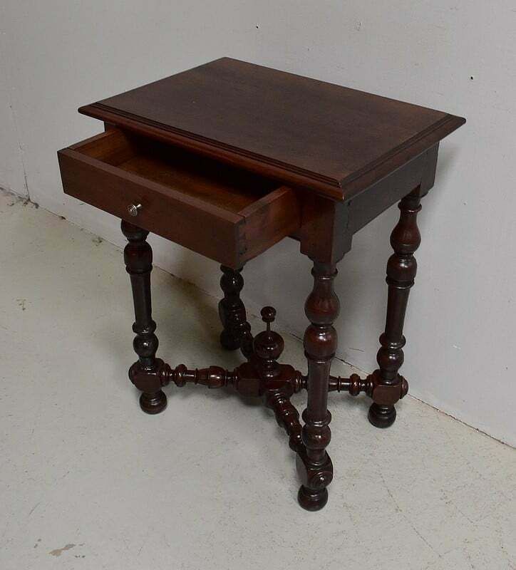 Small Table In Solid Walnut, Louis XIV Style   1st Part Of The 19th Century photo Furniture
