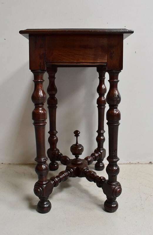 2030.13 Small Table In Solid Walnut, Louis XIV Style   1st Part Of The 19th Century photo