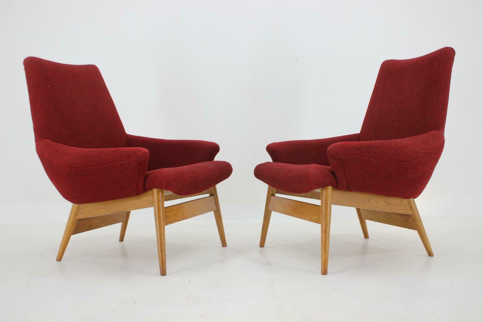 1960s Pair Of Miroslav Navratil Lounge Chairs, Czechoslovakia photo 993.0