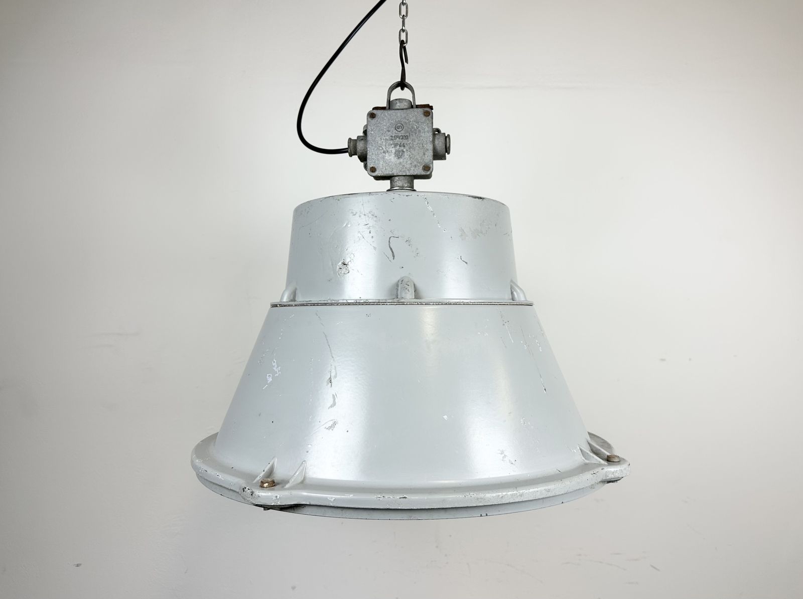 Industrial Polish Cast Aluminium Factory Pendant Lamp From Mesko, 1970s photo buy