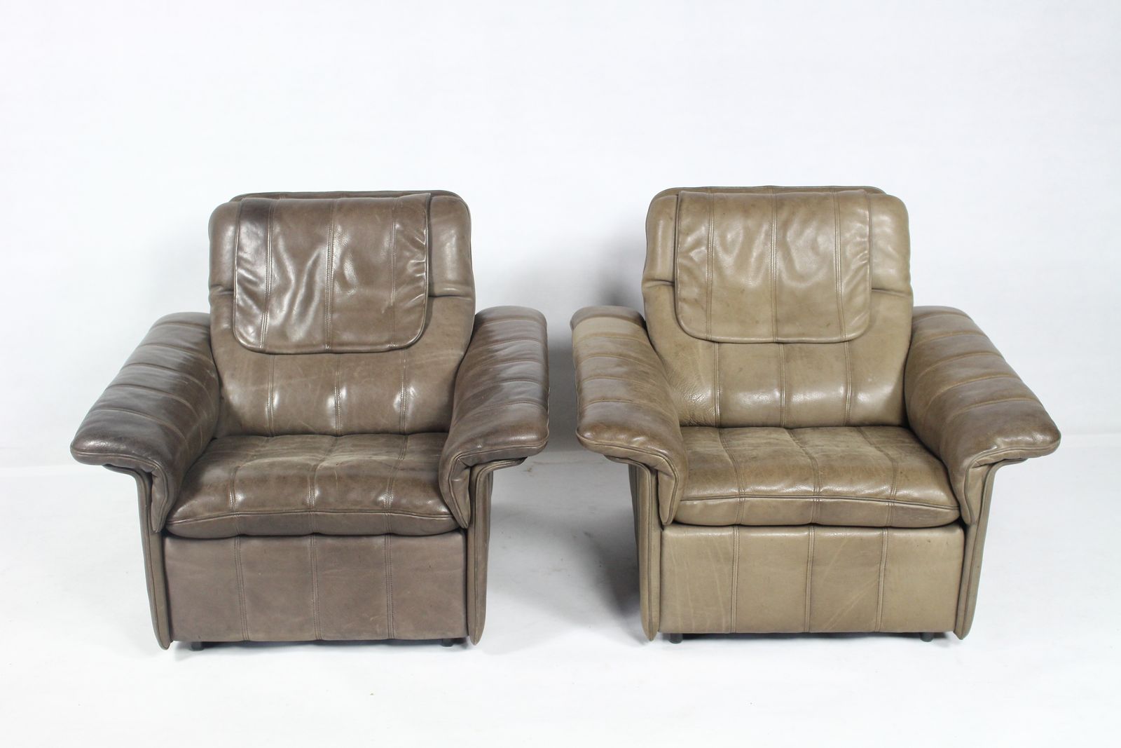 Buffalo Leather Lounge Chair By De Sede Of Switzerland 1970s' 