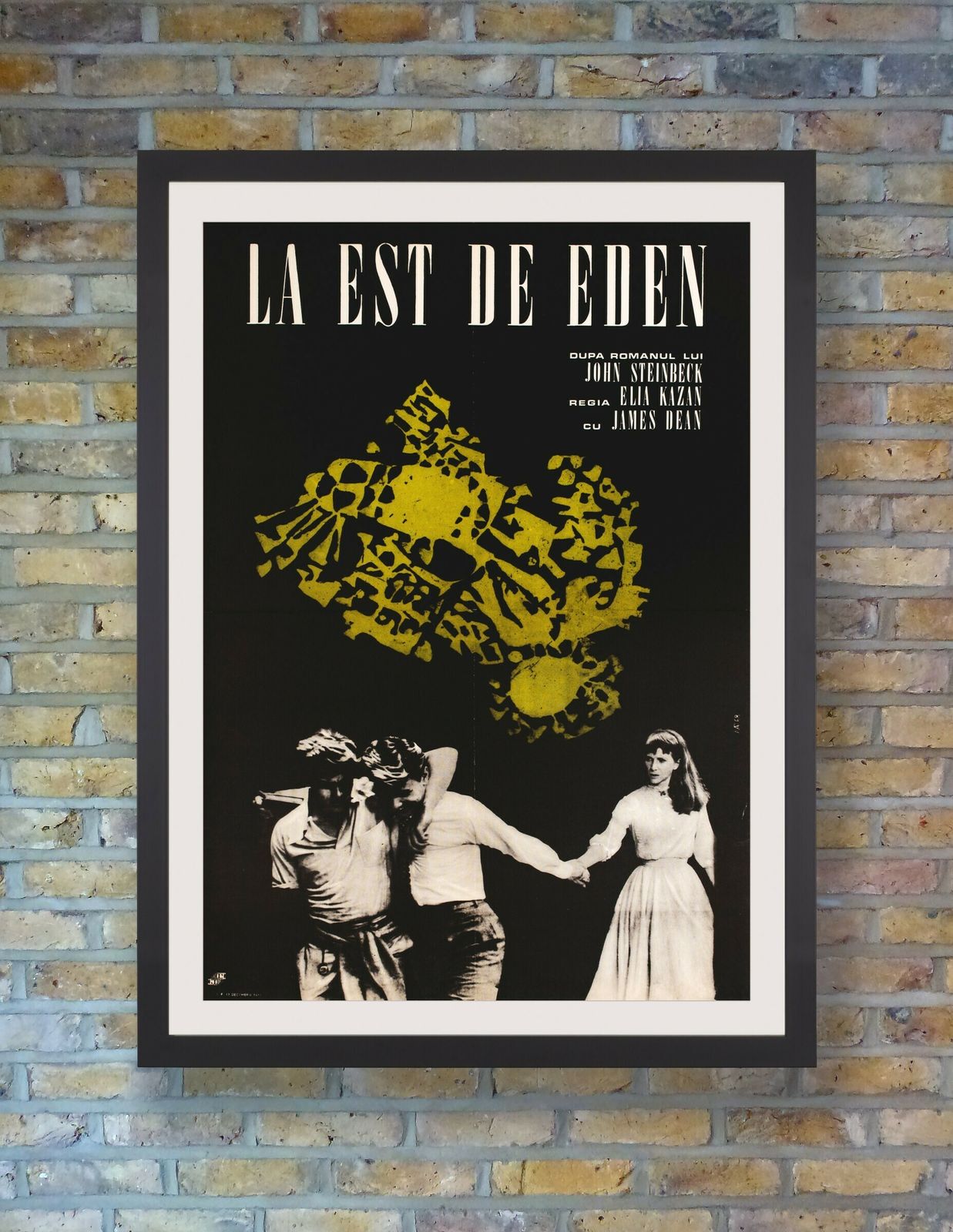 'East Of Eden' Original Vintage Film Poster, Romanian, 1968 photo furniture