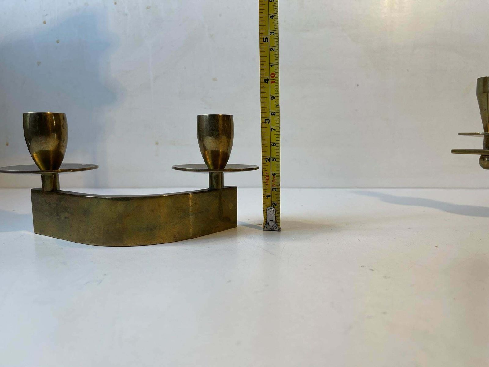 photo for sale Mid Century Candleholders In Bronze By Kara Copenhagen