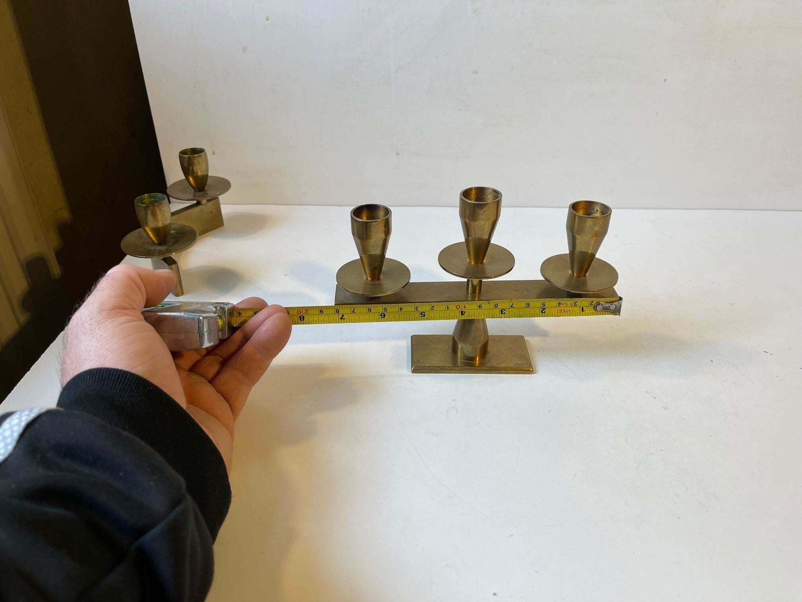 409.0 Mid Century Candleholders In Bronze By Kara Copenhagen photo
