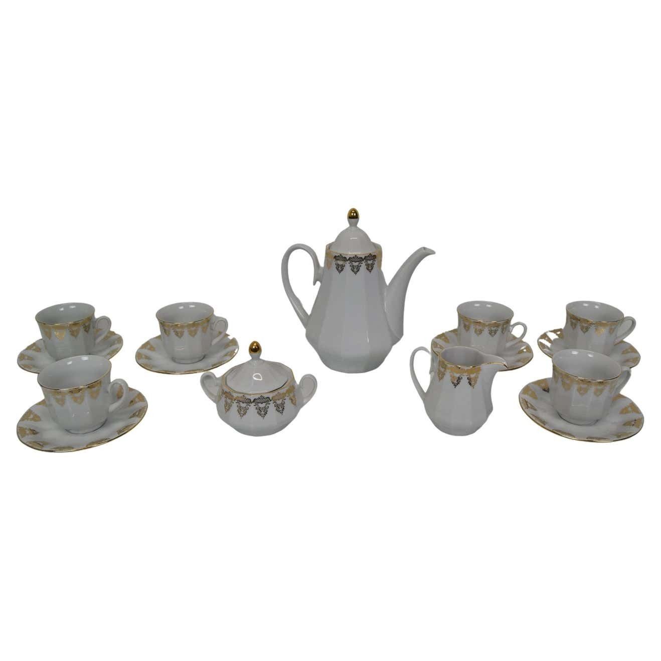 Set Porcelain For Tea Or Coffee,Carlsbad Porcealin By Company Epiag D.F.