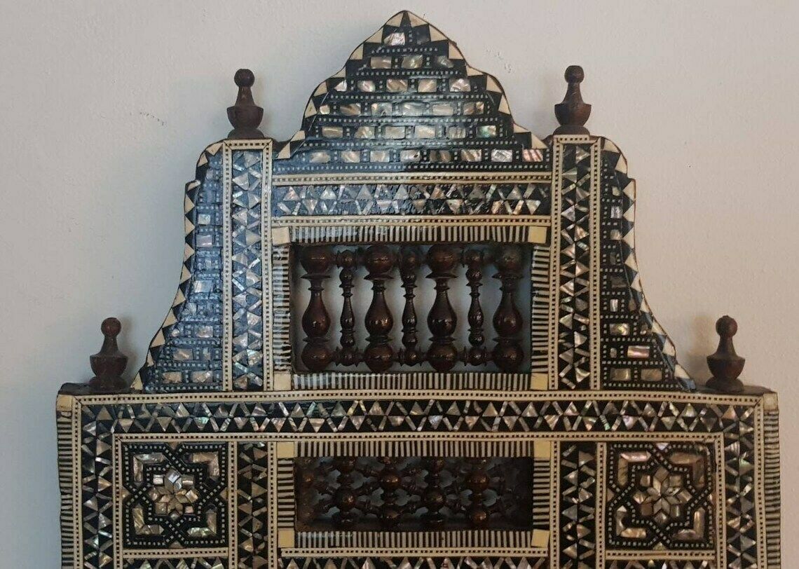 Picture Frame Inlaid, Arab Motifs In Bone And Mother Of Pearl photo furniture