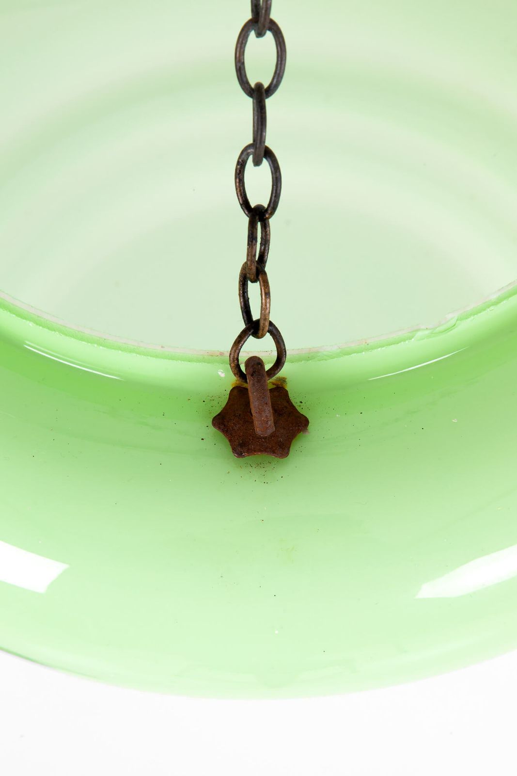 Art Deco Green Plafonnier, 1920s photo 295.0