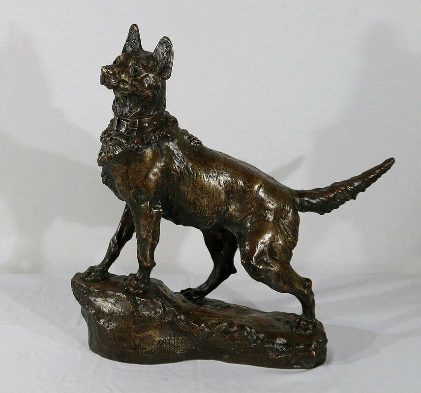 Important Bronze “Le Berger” By Tf. Cartier – Early 20th Century