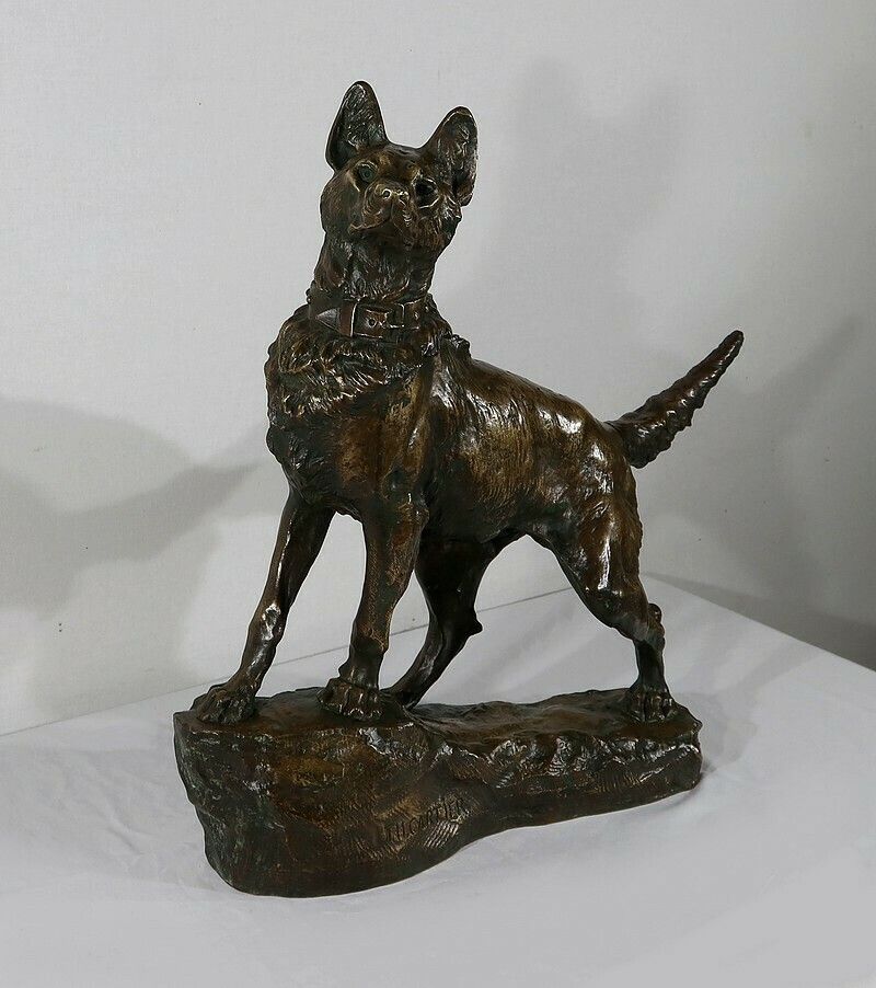 Important Bronze “Le Berger” By Tf. Cartier – Early 20th Century photo furniture