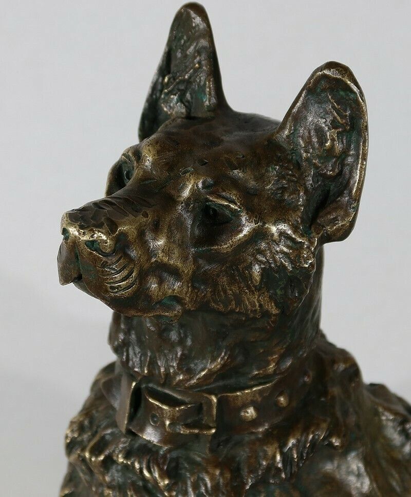 Important Bronze “Le Berger” By Tf. Cartier – Early 20th Century photo buy