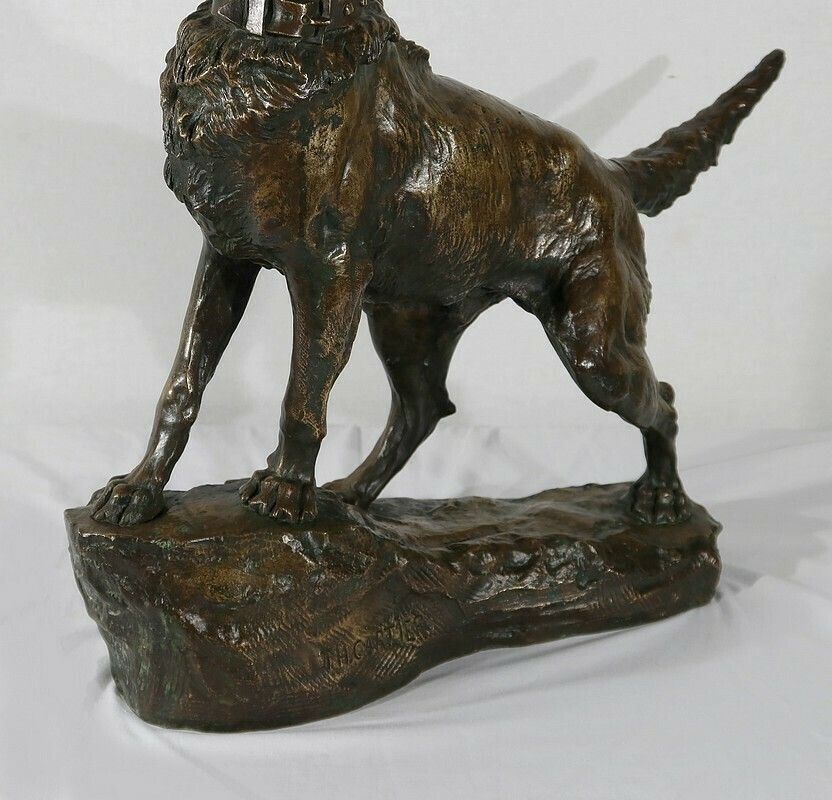 photo vinterior Important Bronze “Le Berger” By Tf. Cartier – Early 20th Century