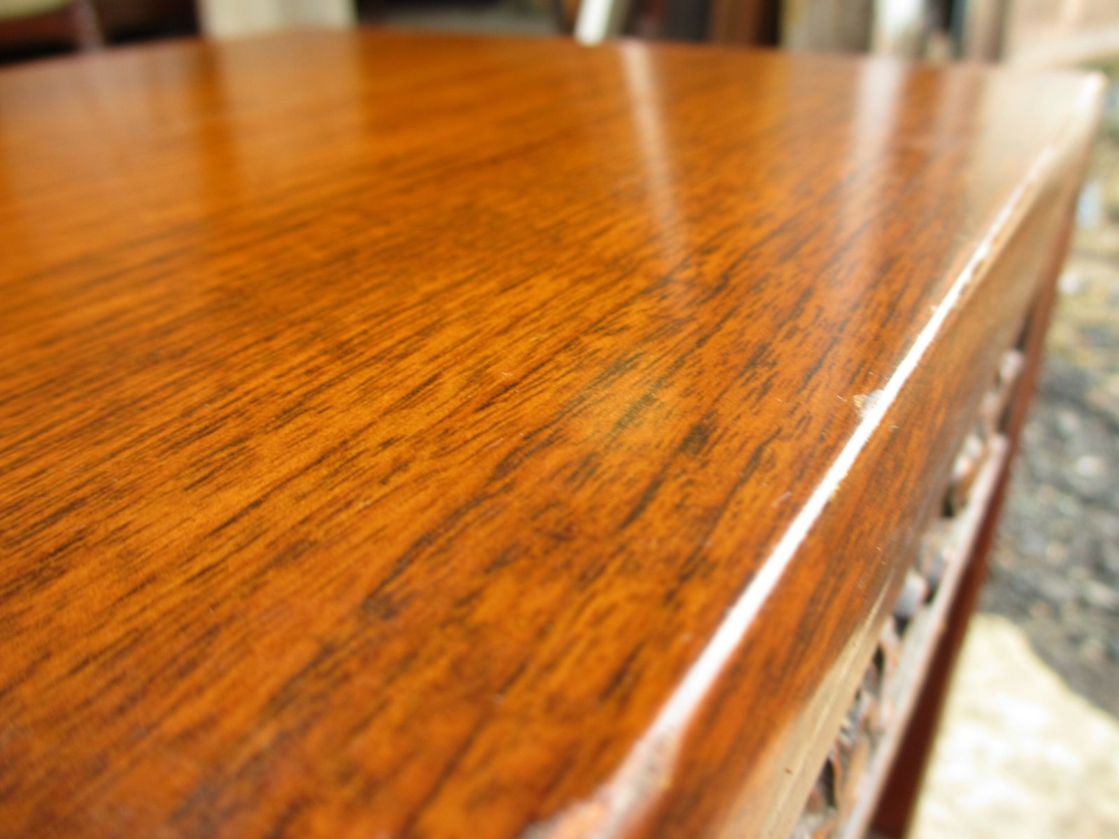 795.0 Nest Of Four Carved Rosewood  Sidetables photo