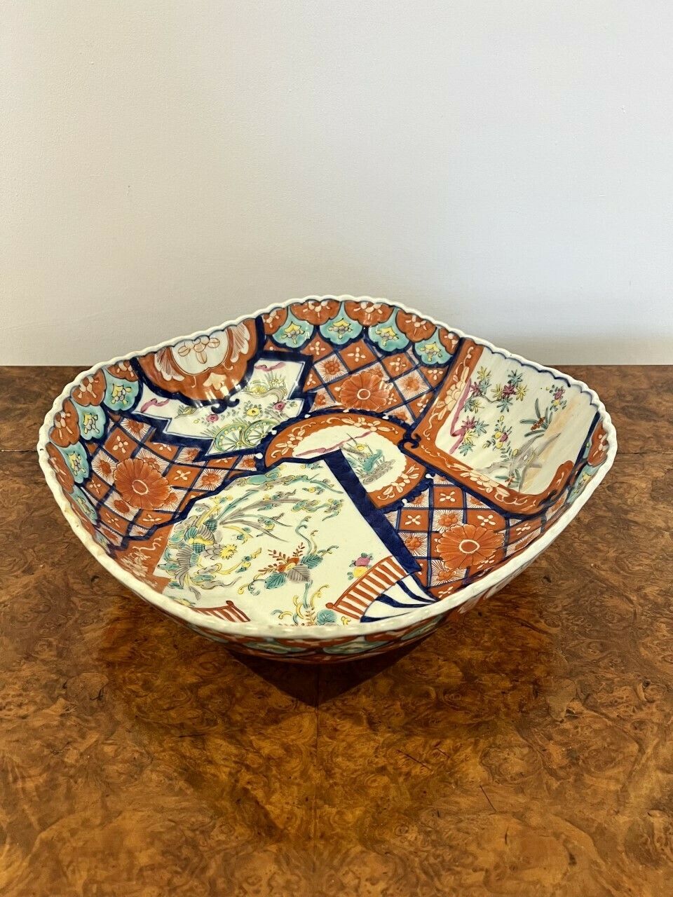 Unusual Large Antique Japanese Quality Imari Bowl photo for sale