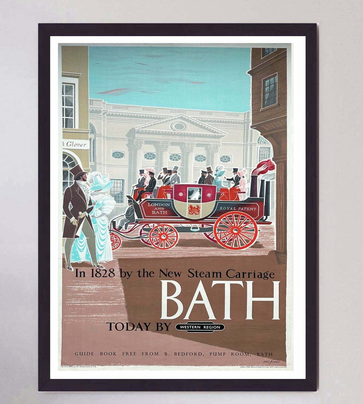 Bath   British Railways Original Vintage Poster photo furniture