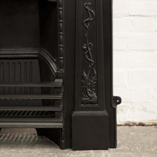 Antique Art Nouveau Cast Iron Combination Fireplace photo vinterior