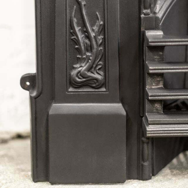 Home Fixtures Antique Art Nouveau Cast Iron Combination Fireplace photo