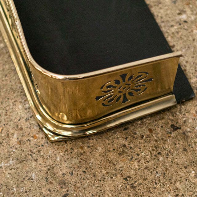 Antique Brass Fireplace Fender photo 650.0