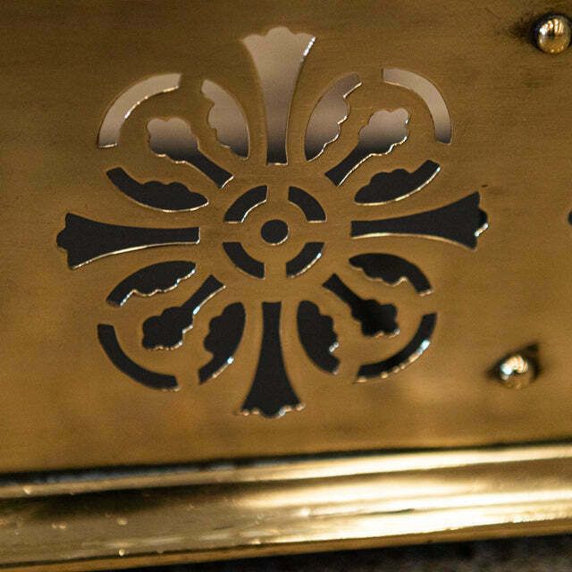 Home Fixtures Antique Brass Fireplace Fender photo