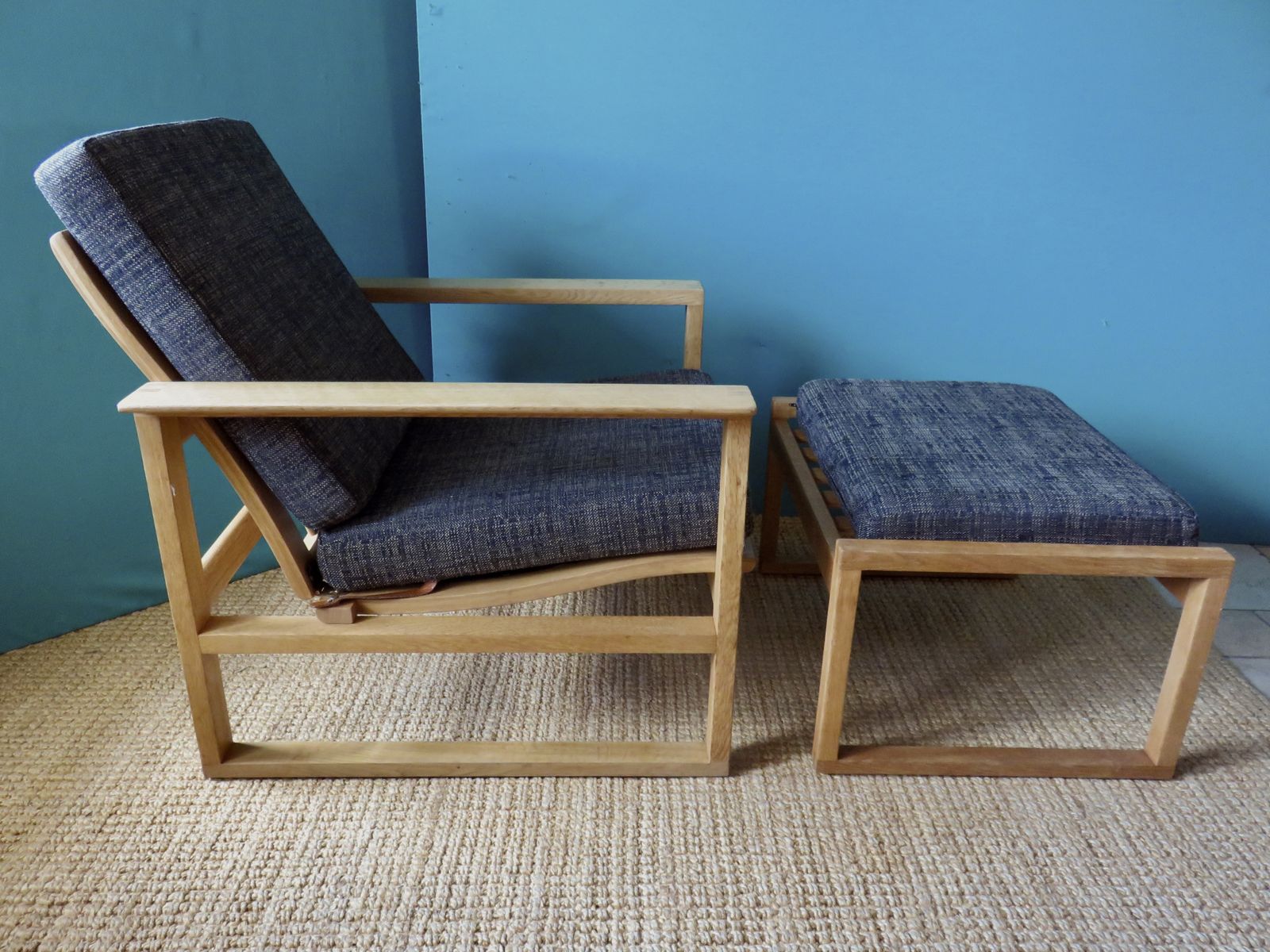 Armchair In Light Oak By Borge Mogensen Model Bm 2256. Denmark 1965