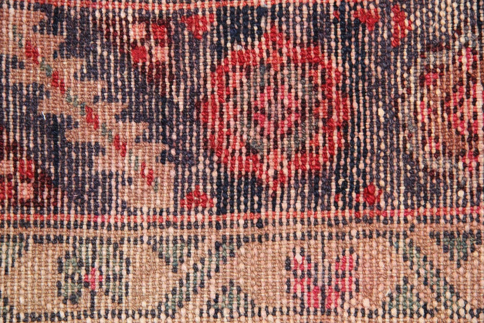 Handmade Runner Rug Traditional Oriental Wool Geometric Carpet Rug photo 600.0