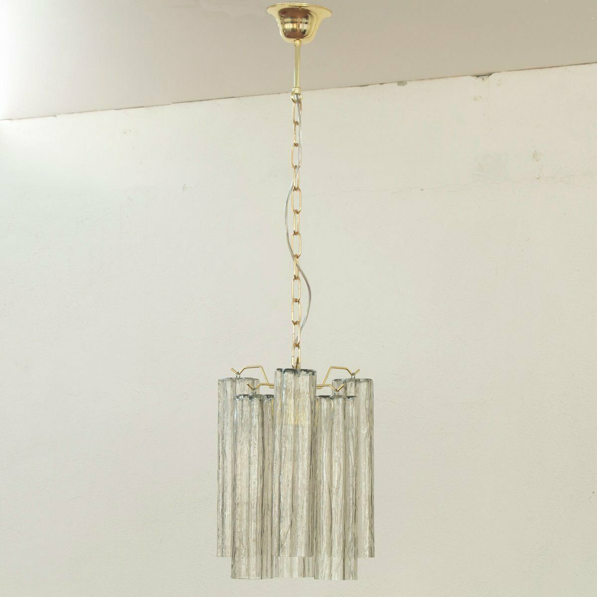 Tronchi Pendant Lamp In Murano Glass, 1990s photo for sale