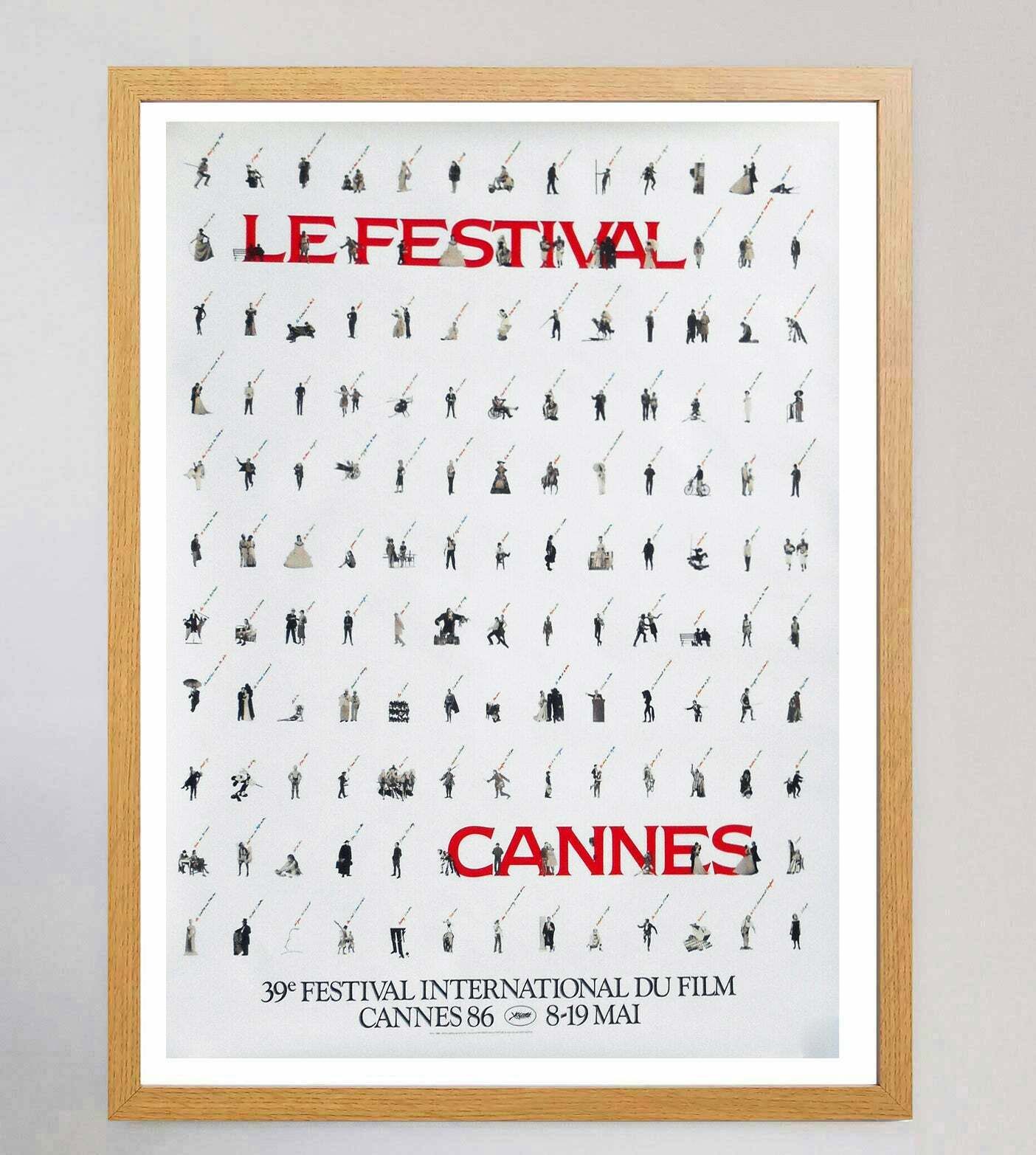 Cannes Film Festival 1986 Original Vintage Poster photo Art