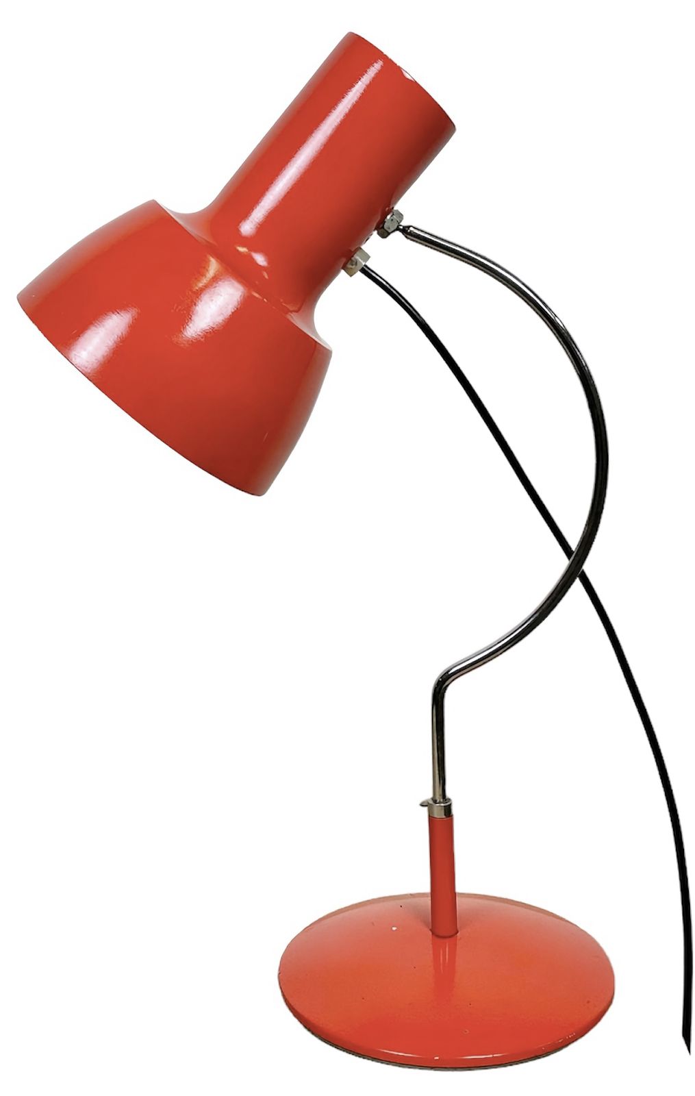 Red Table Lamp By Josef Hurka For Napako, 1960s