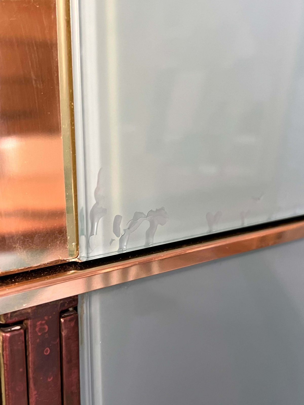 Turquoise And Gold Glass Sideboard By Ello Furniture, American 1970s photo 2479.0