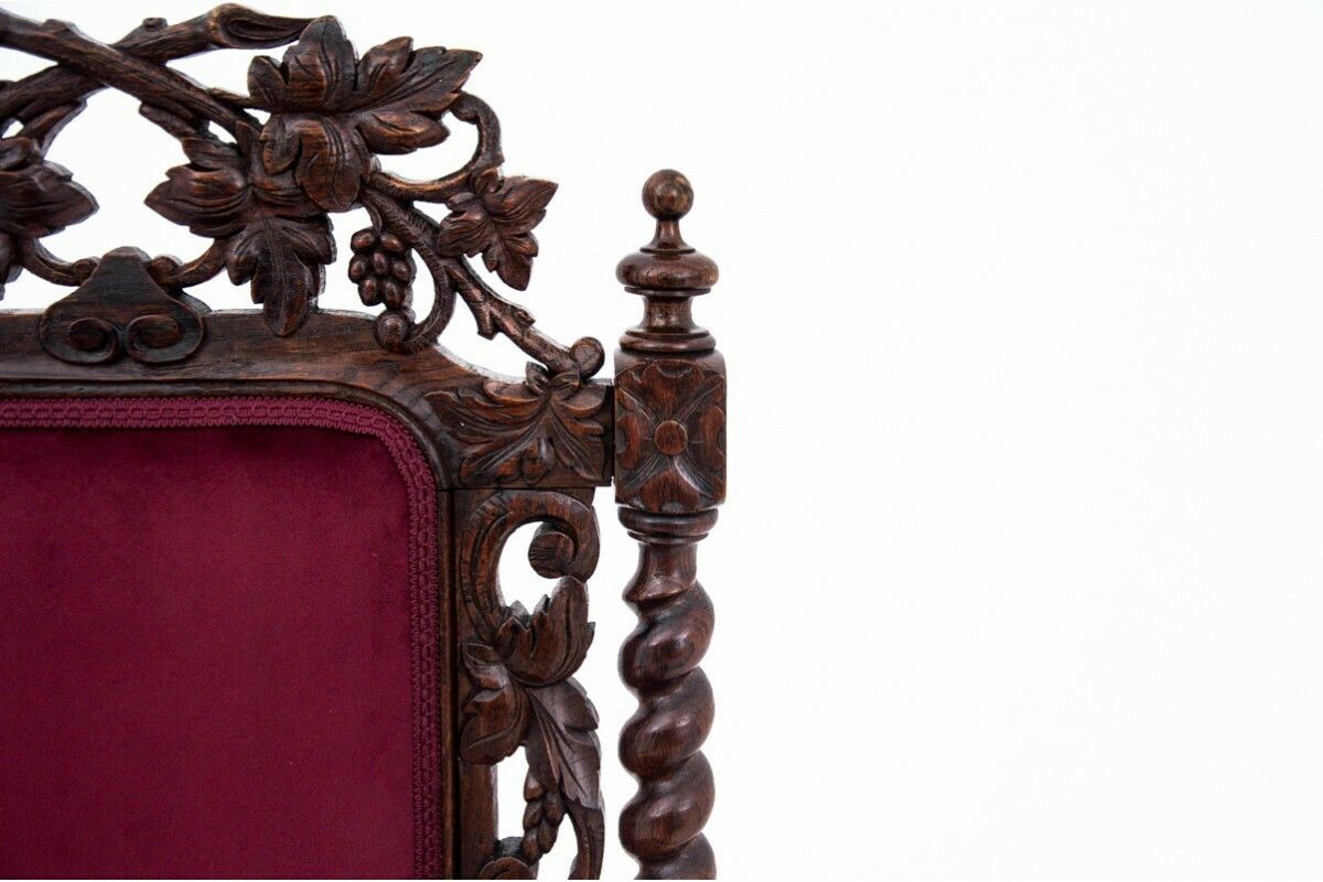 Antique Armchair   Throne, France, Around 1890. After Renovation. photo buy