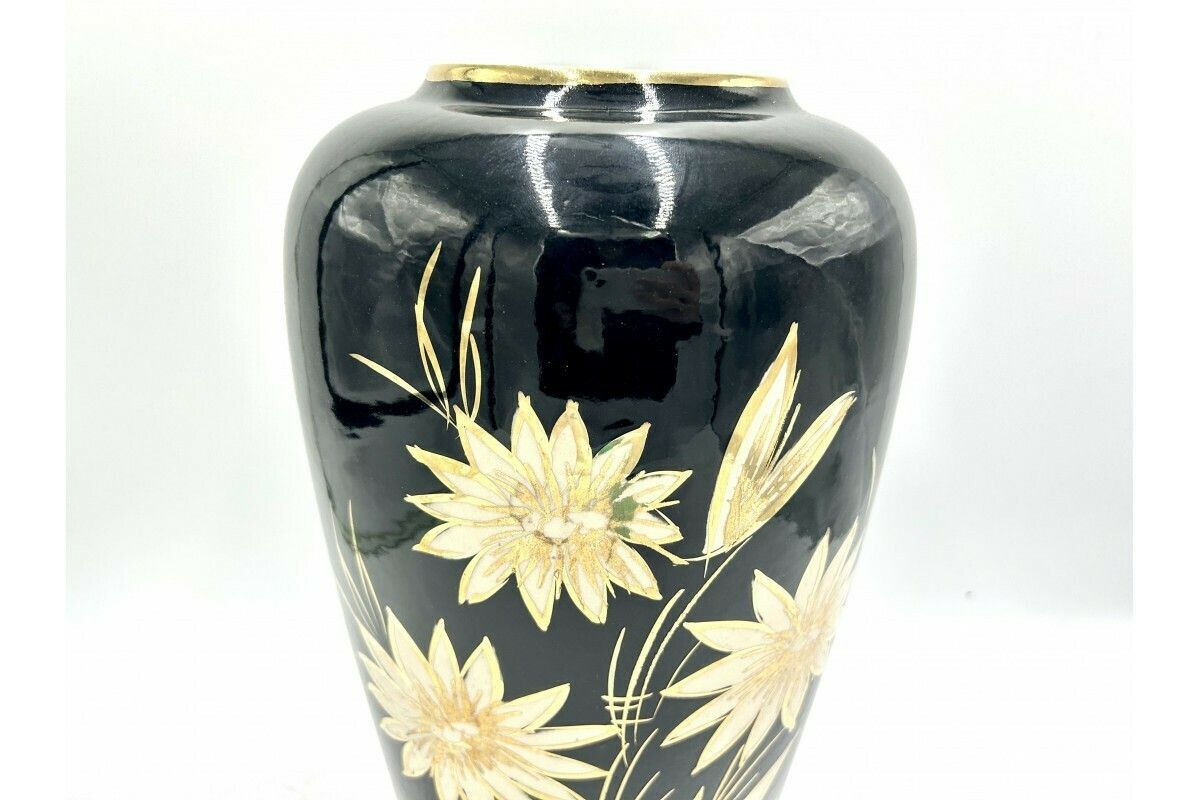 Large Black Vase, Germany, 1970s photo Home Decor