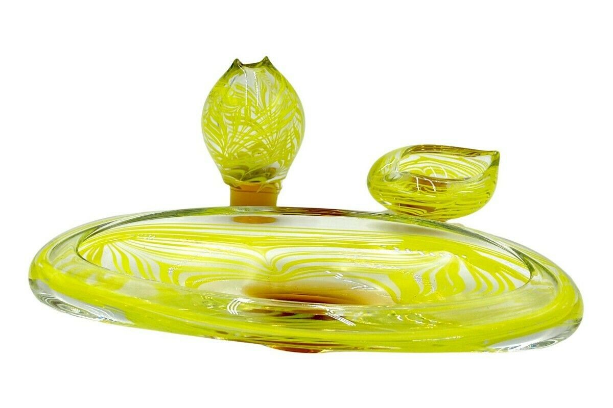 Art Glass Set, Designed By Ivo Rozsypal, Crystalex, Czechoslovakia, 1960s