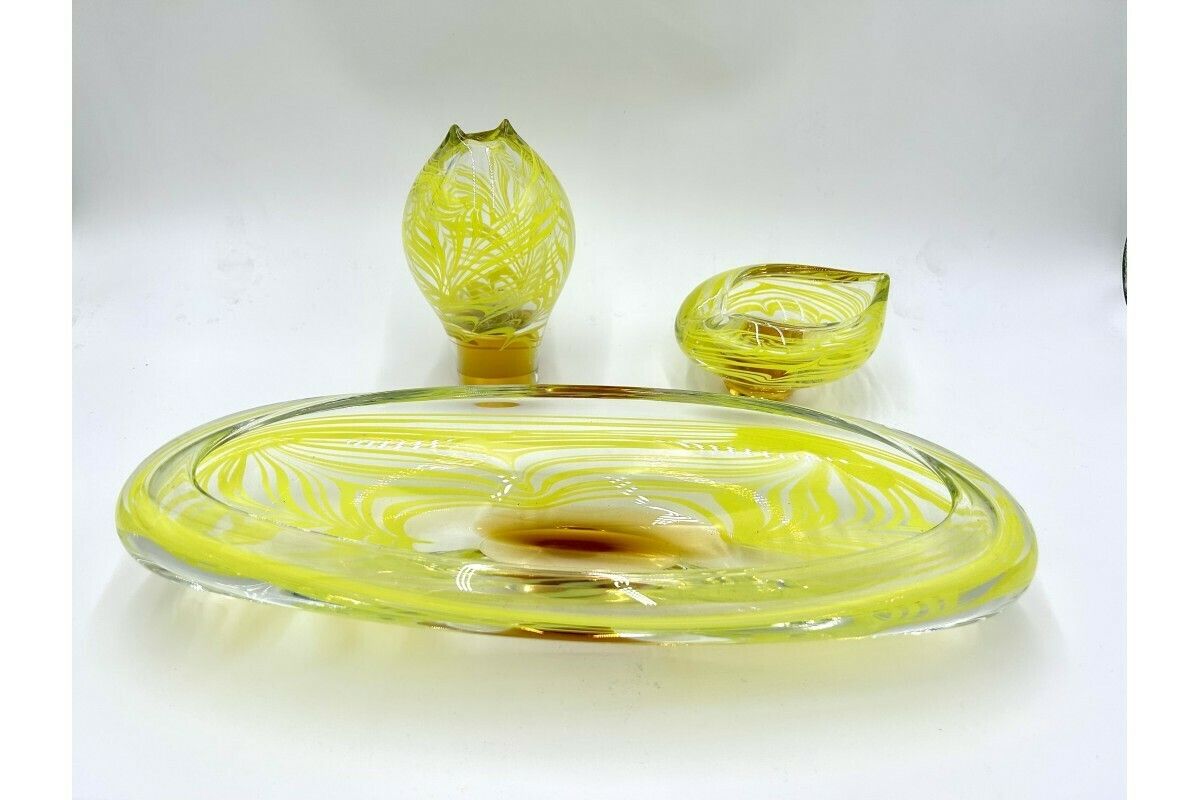 Art Glass Set, Designed By Ivo Rozsypal, Crystalex, Czechoslovakia, 1960s photo furniture