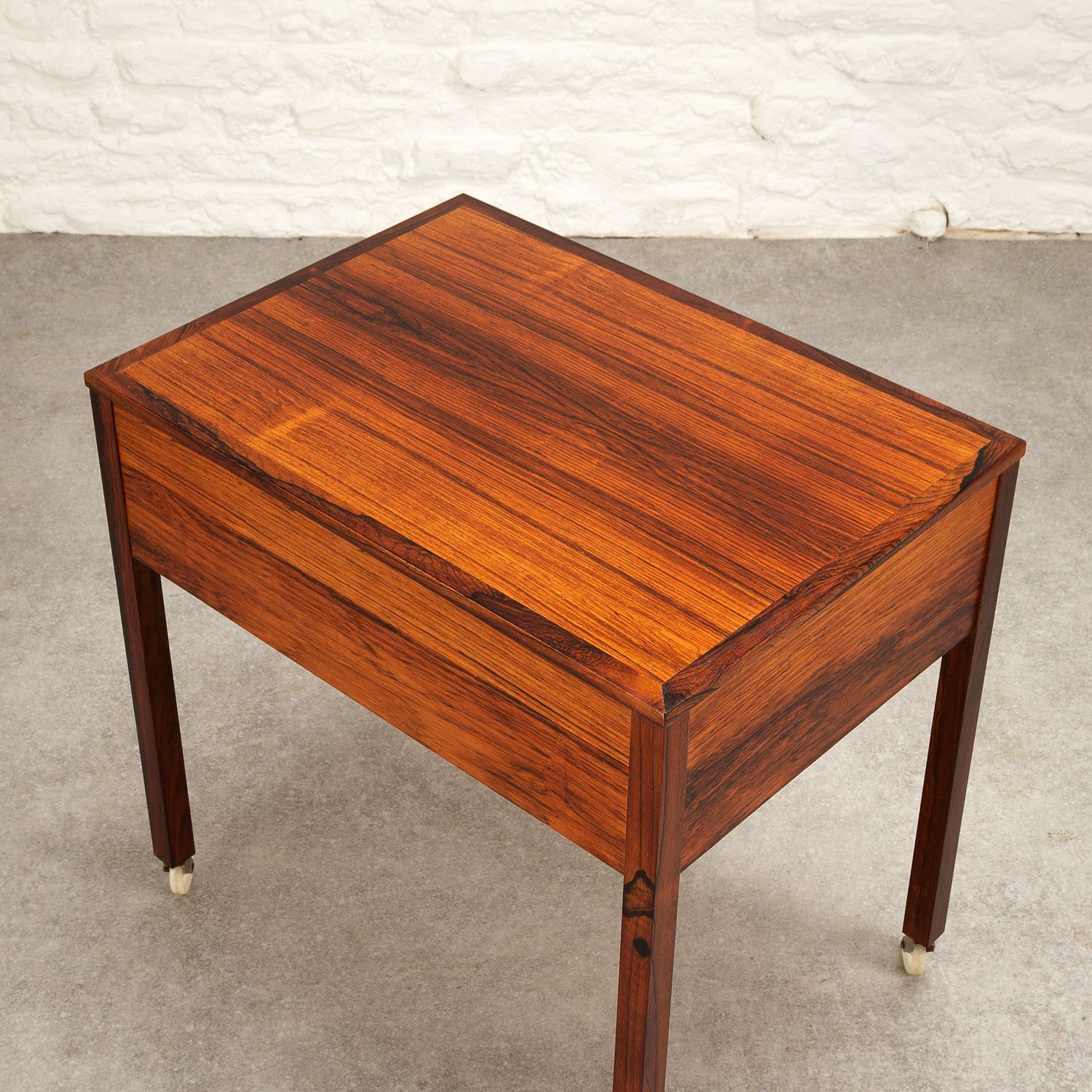 Rosewood Sewing Trolley, Sweden, 1960s photo 595.0
