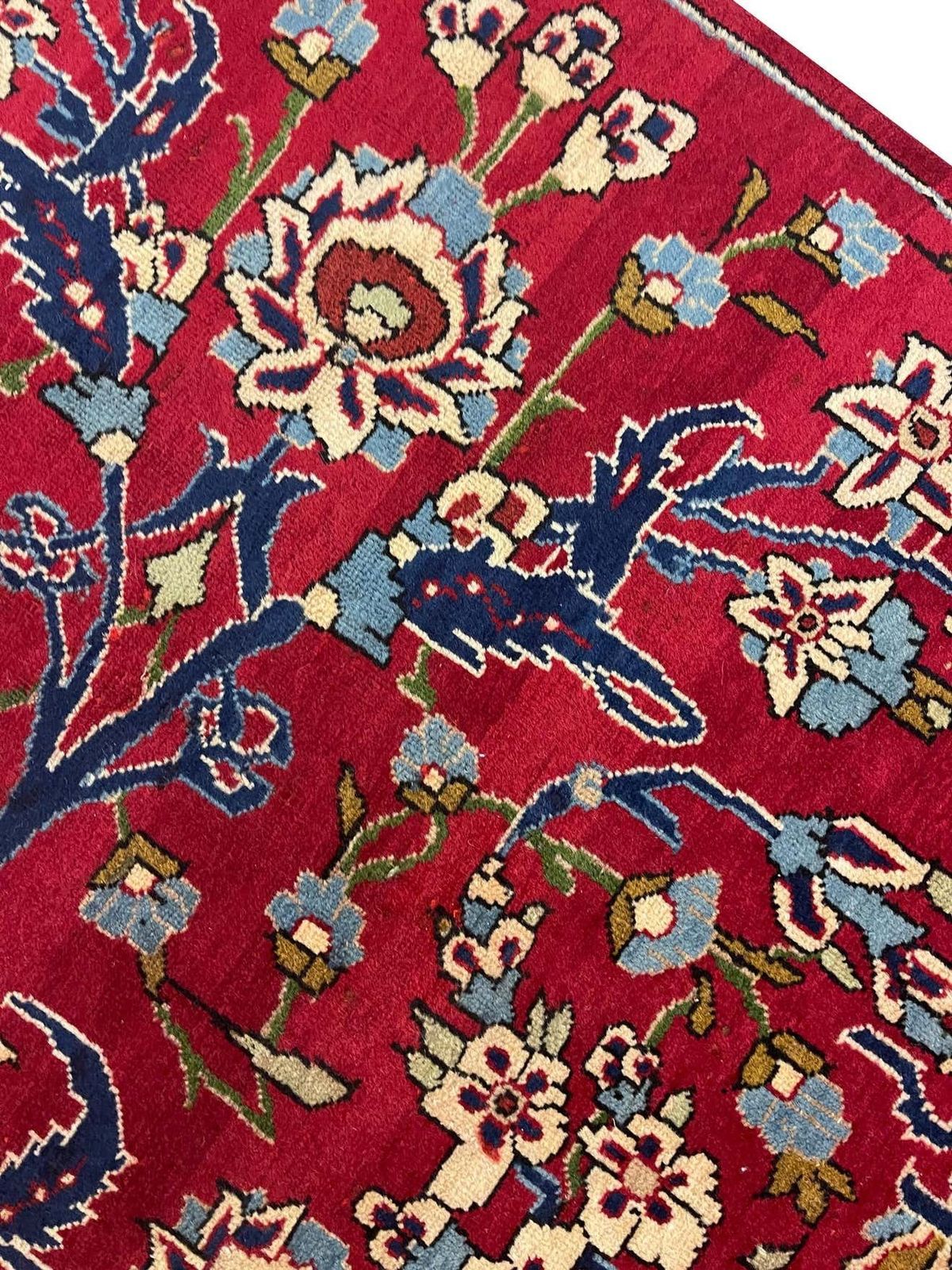 photo furniture Magnificent Vintage Rug Handmade Carpet Floral Red Wool Oriental Livingroom Rug