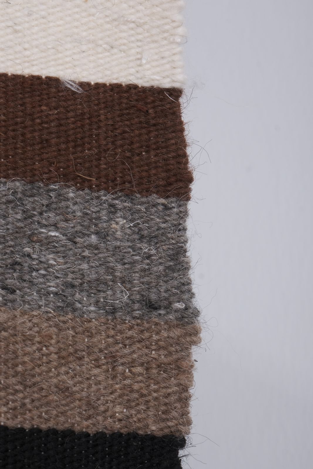photo furniture Made Of Natural Undyed Wool 20th Century Kilim Runner 2'6'' X 27'11''