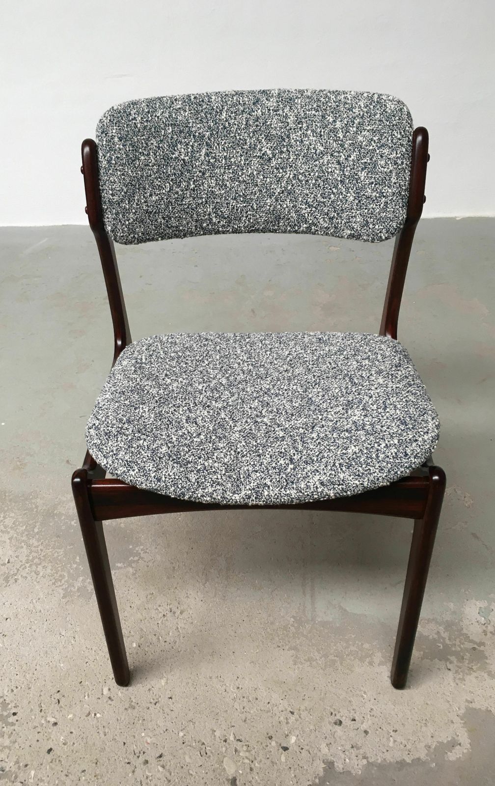 Erik Buch Set Of Ten Fully Restored Rosewood Dining Chairs Inc Custom Upholstery 1960's photo for sale