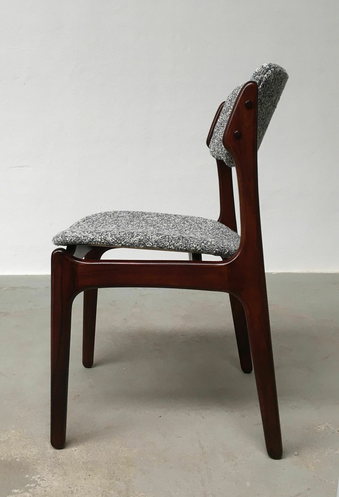 Erik Buch Set Of Ten Fully Restored Rosewood Dining Chairs Inc Custom Upholstery 1960's photo vintage