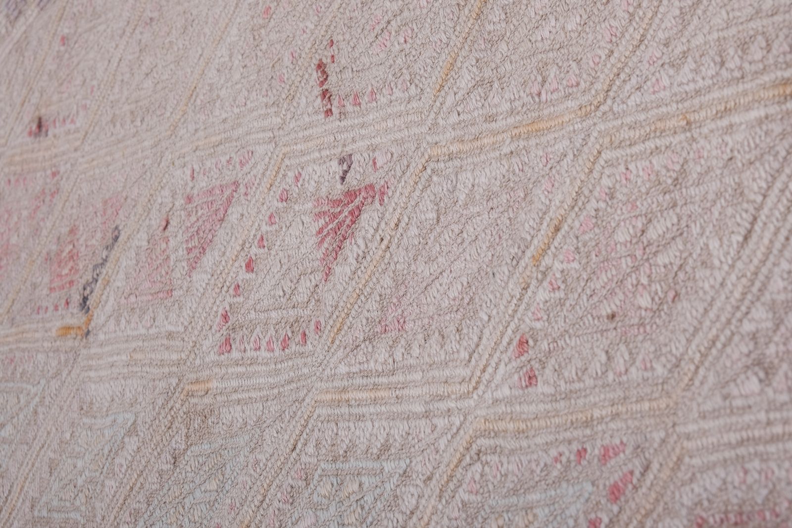 Vintage Faded Turkish Jajim Kilim Runner 2'8'' X 10'5'' photo 500.0
