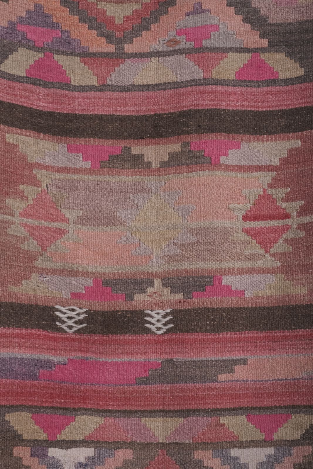 1960s Turkish Stair Kilim Runner 2'4'' X 17'7'' photo Textiles
