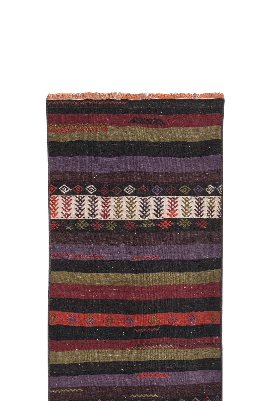 Vintage Extra Long Turkish Kilim Runner 2' X 25'4'' photo Textiles