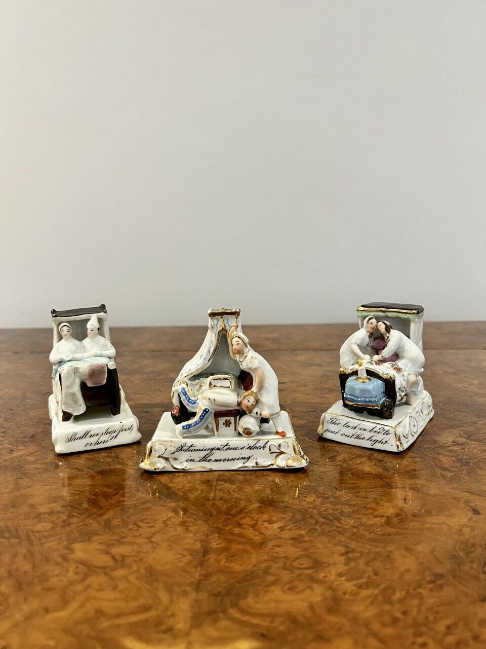 Unusual Collection Of Three Antique Porcelain Fairings