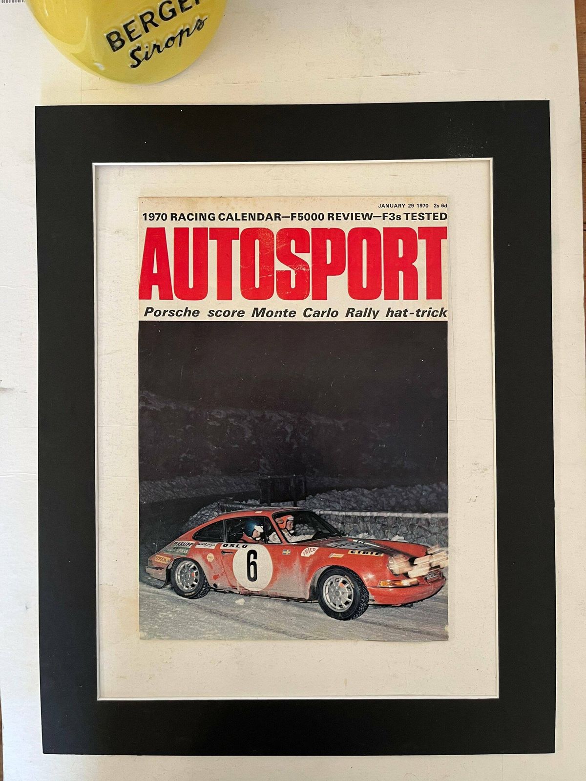 Autosport Porsche Magazine Print Vintage 1970 photo Art